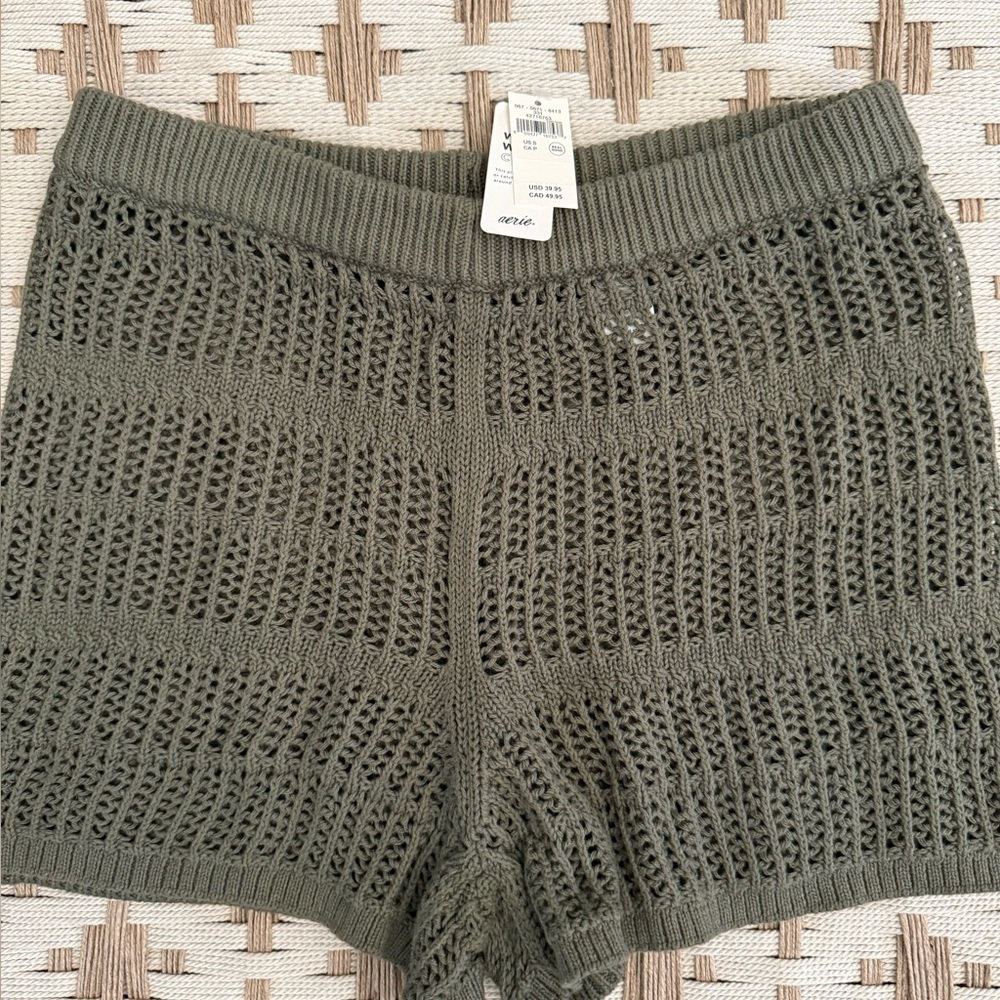 Aerie Crochet Shorts NWT